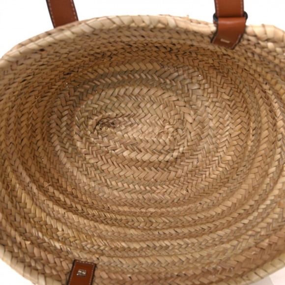 LOEWE  Raffia Basket Tote Bag Natural Tan - Picture 6 of 8